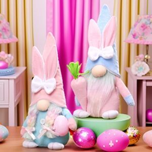 AEL Easter Bunny Gnome Pair with Bows